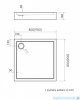Schedpol Schedline Favory Plus brodzik kwadratowy 80x80x16cm White Stone 3ST.F1K-8080/B/ST